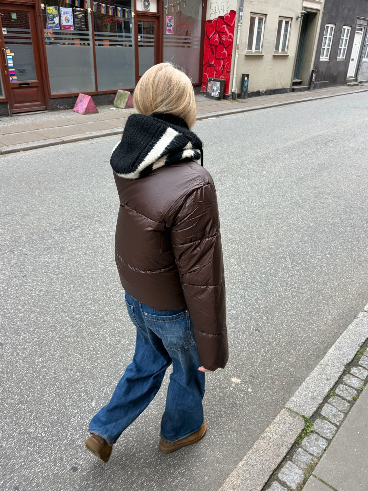 PCAMILIA Puffer Jacket - Hot Fudge